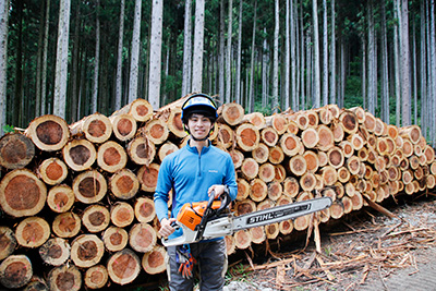 目指せ林業プロ 我が社のホープ 父の背中を追いかけて 須藤木材の須藤晃太さん